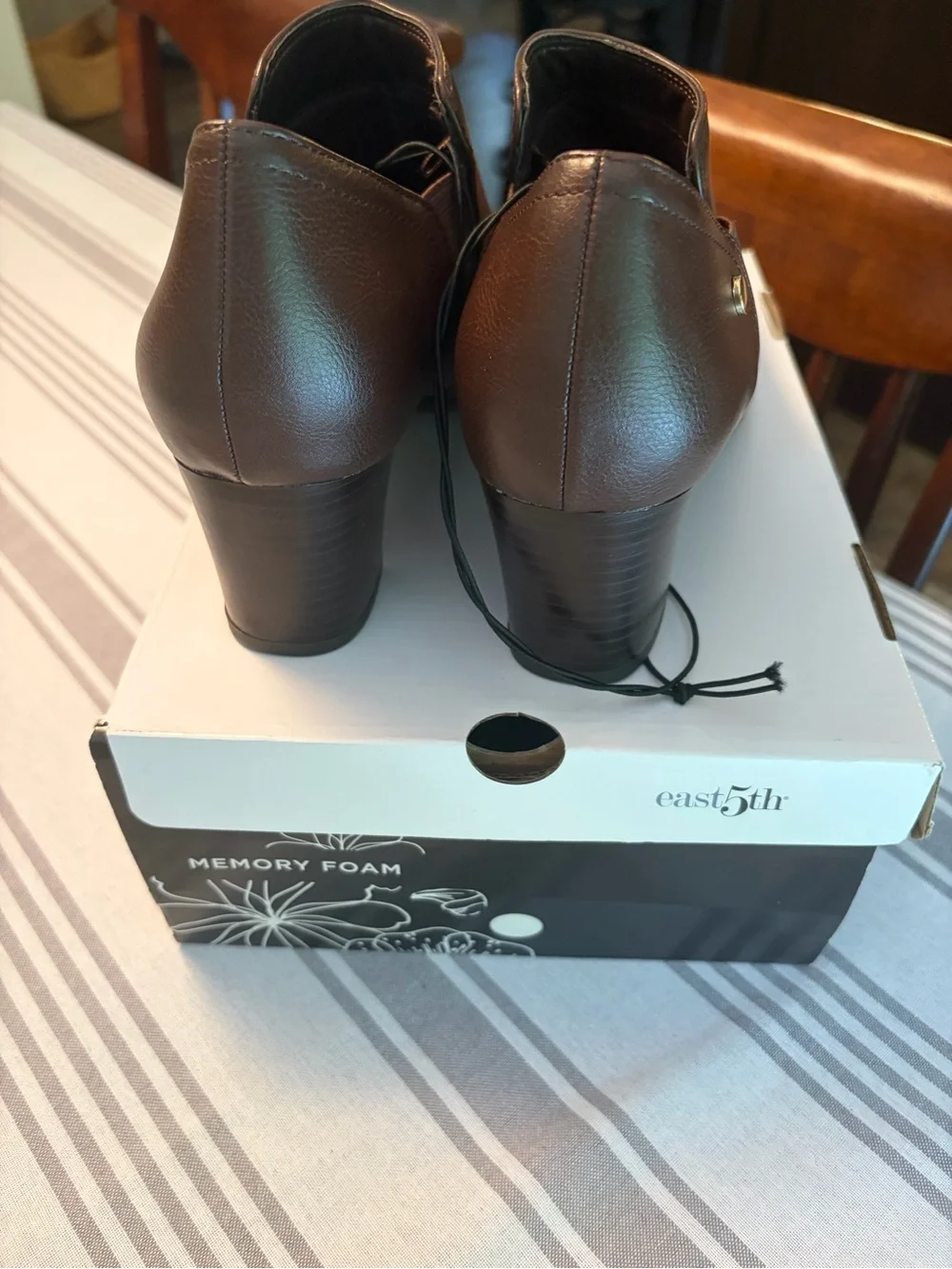 east5th Chocolate Brown Slip-On Ankle Shoes